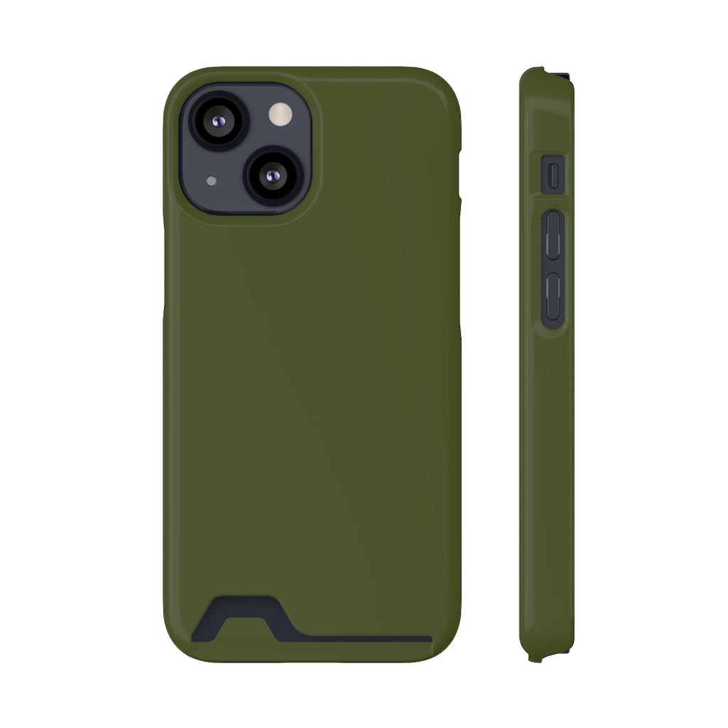 Army Green iPhone Case (Card) iPhone 13 Mini Glossy With gift packaging Phone Case