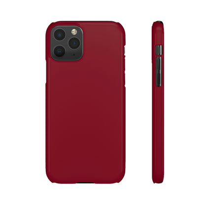 Burgundy Red iPhone Case (Slim) iPhone 11 Pro Glossy Phone Case