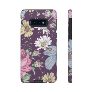 Purple Grass Vintage Flower Samsung Case (Protective) Samsung Galaxy S10E Matte Phone Case