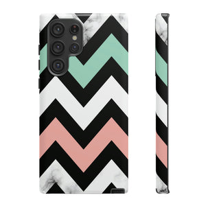 Chevron Shapes Android Case (Protective) Samsung Galaxy S22 Ultra Glossy Phone Case