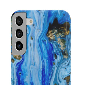 Blue Ice Ink Art Android Case (Slim) Phone Case