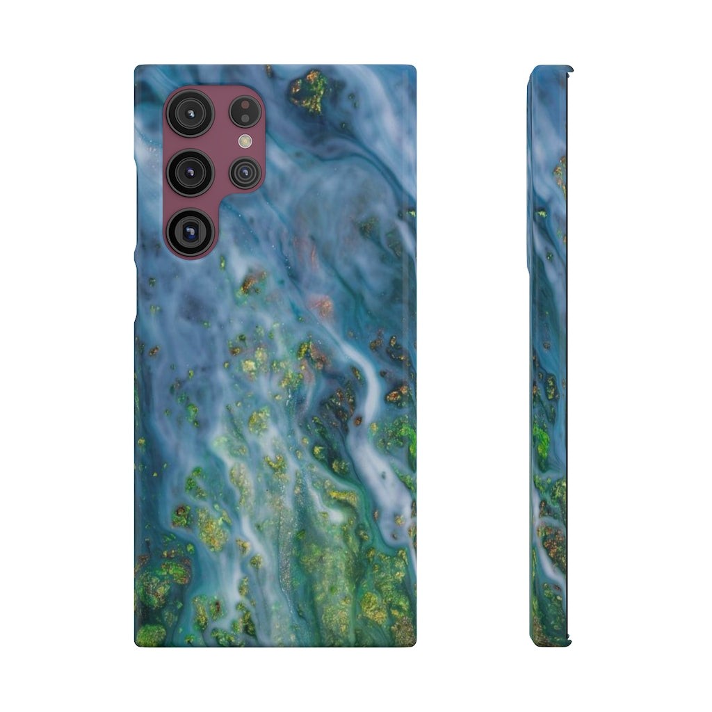 Forest Mist Ink Art Android Case (Slim) Samsung Galaxy S22 Ultra Glossy Phone Case