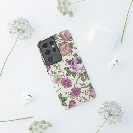 Pastel Vintage Flower Samsung Case (Protective) Phone Case