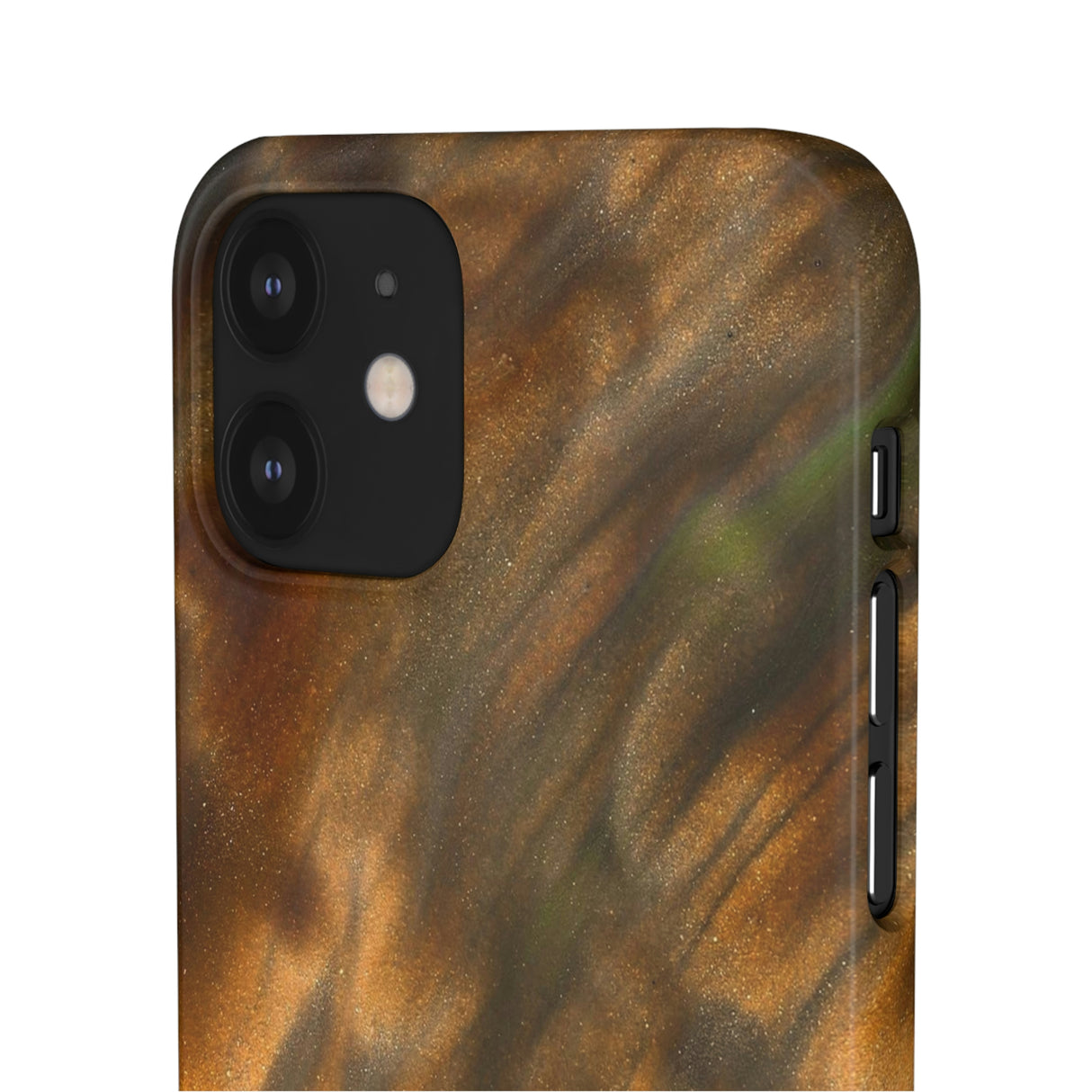 Gold Sand Ink Art iPhone Case (Slim) Phone Case