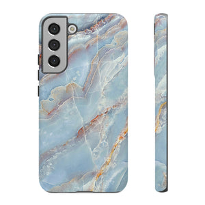 Blue Marble Background Android Case (Protective) Samsung Galaxy S22 Plus Matte Phone Case