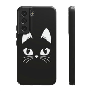 Cartoon Cat Icon Android Case (Protective) Samsung Galaxy S22 Glossy Phone Case