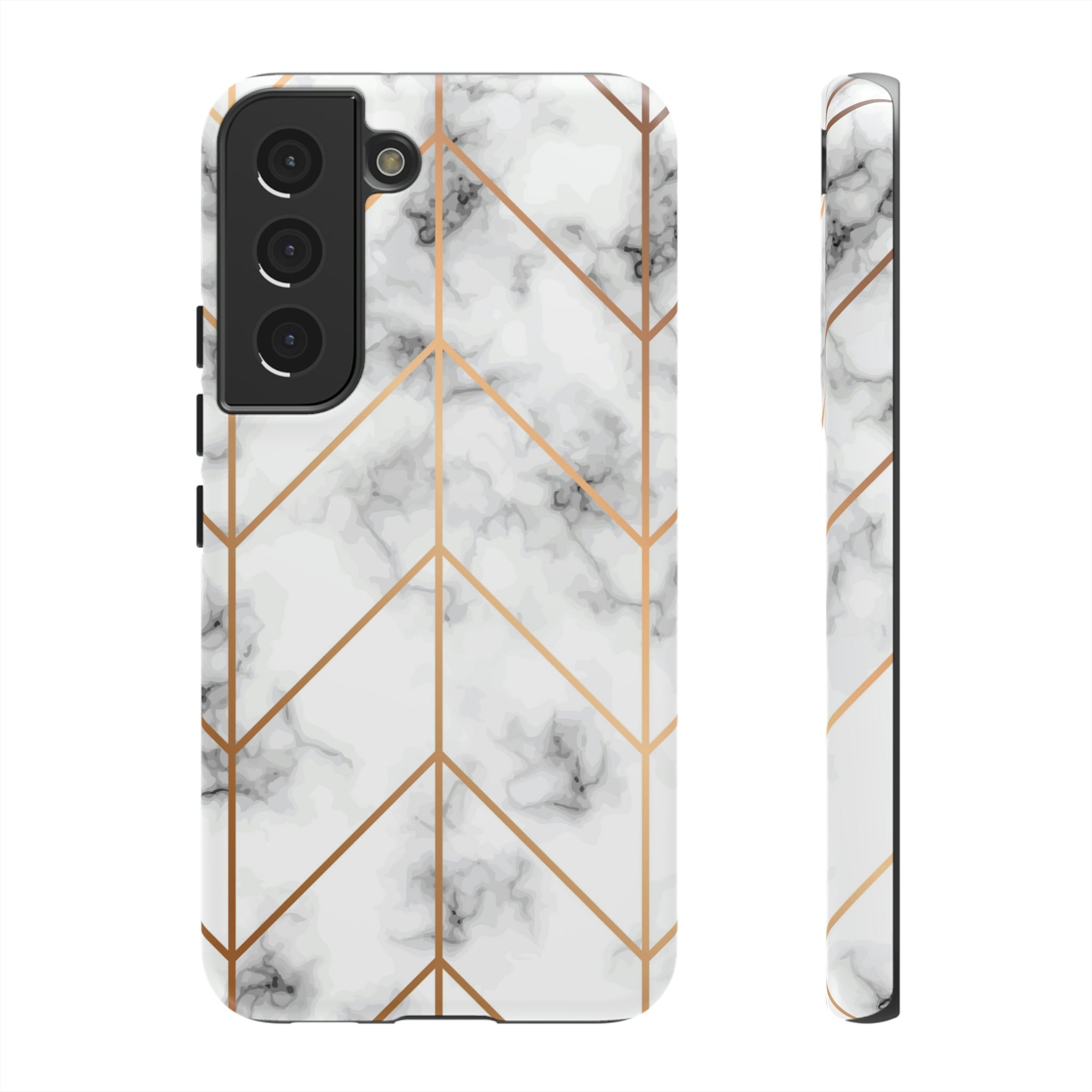 Golden Marble Android Case (Protective) Samsung Galaxy S22 Matte Phone Case