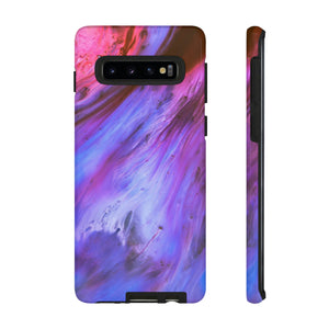 Purple Cosmos Ink Art Android Case (Protective) Samsung Galaxy S10 Glossy Phone Case