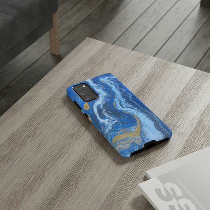 Acrylic Blue Gold Android Case (Protective) Phone Case