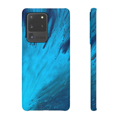 Light Blue Ink Art Android Case (Slim) Samsung Galaxy S20 Ultra Matte Phone Case