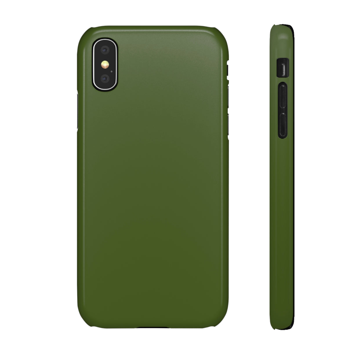 Dark Moss Green iPhone Case (Slim) iPhone X Glossy Phone Case