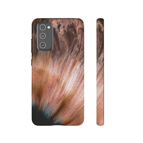 Light Brown Ink Art Android Case (Protective) Samsung Galaxy S20 FE Glossy Phone Case