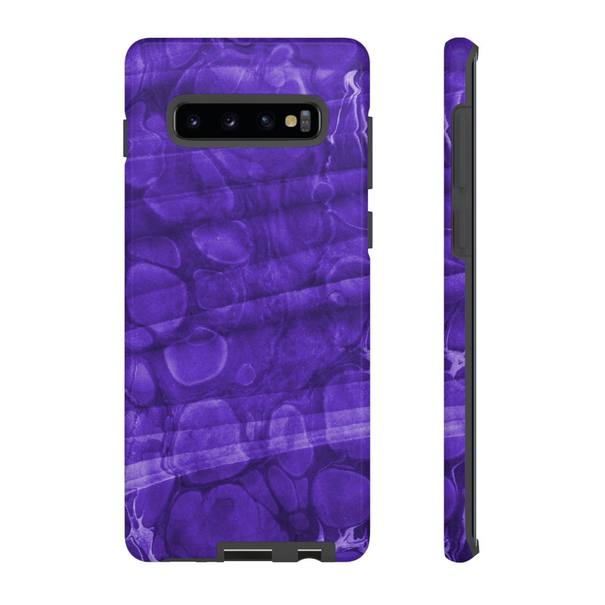 Purple Ebru Art Android Case (Protective) Samsung Galaxy S10 Plus Glossy Phone Case