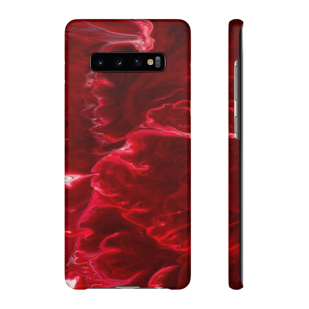 Red Velvet Ink Art Android Case (Slim) Samsung Galaxy S10 Plus Matte Phone Case