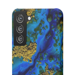 Blue Clear Ocean Ink Art Android Case (Slim) Phone Case