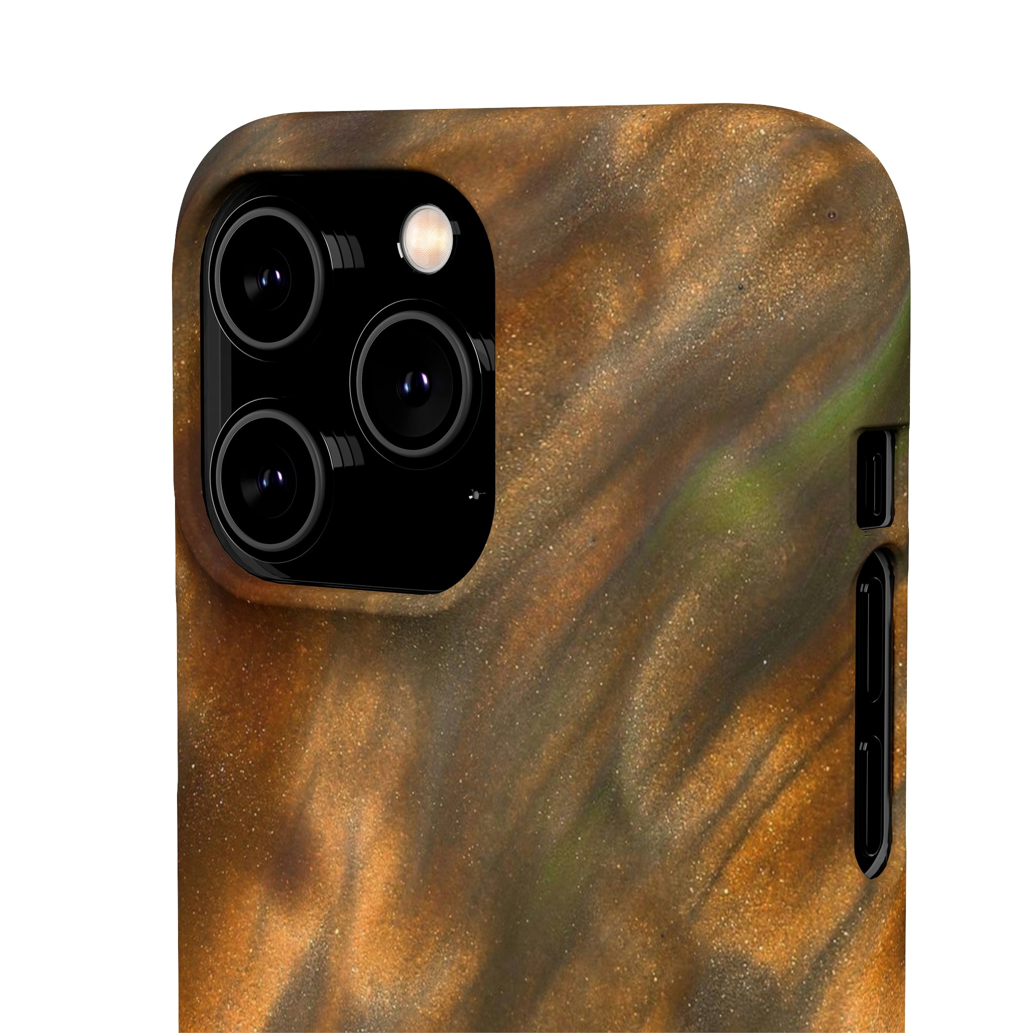 Gold Sand Ink Art iPhone Case (Slim) Phone Case