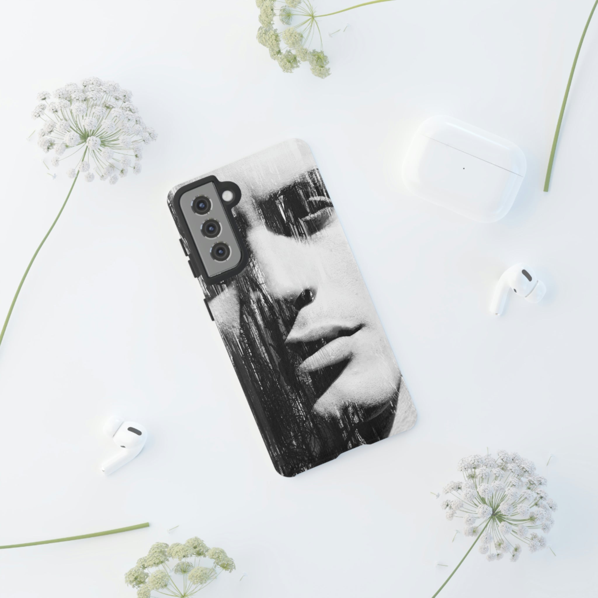 Black & White Pop Art Android Case (Protective) Phone Case