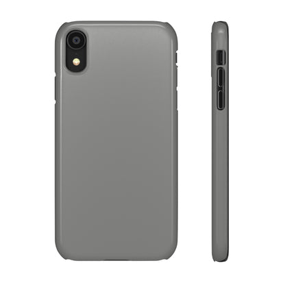 Battleship Gray iPhone Case (Slim) iPhone XR Glossy Phone Case