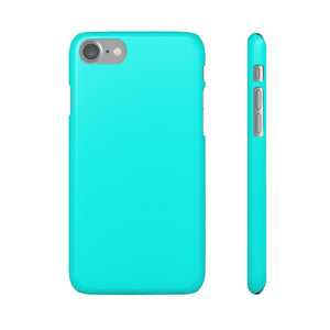 Flourescent Blue iPhone Case (Slim) iPhone 7 Glossy Phone Case