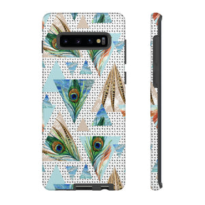 Peacock Feathers Android Case (Protective) Samsung Galaxy S10 Plus Glossy Phone Case