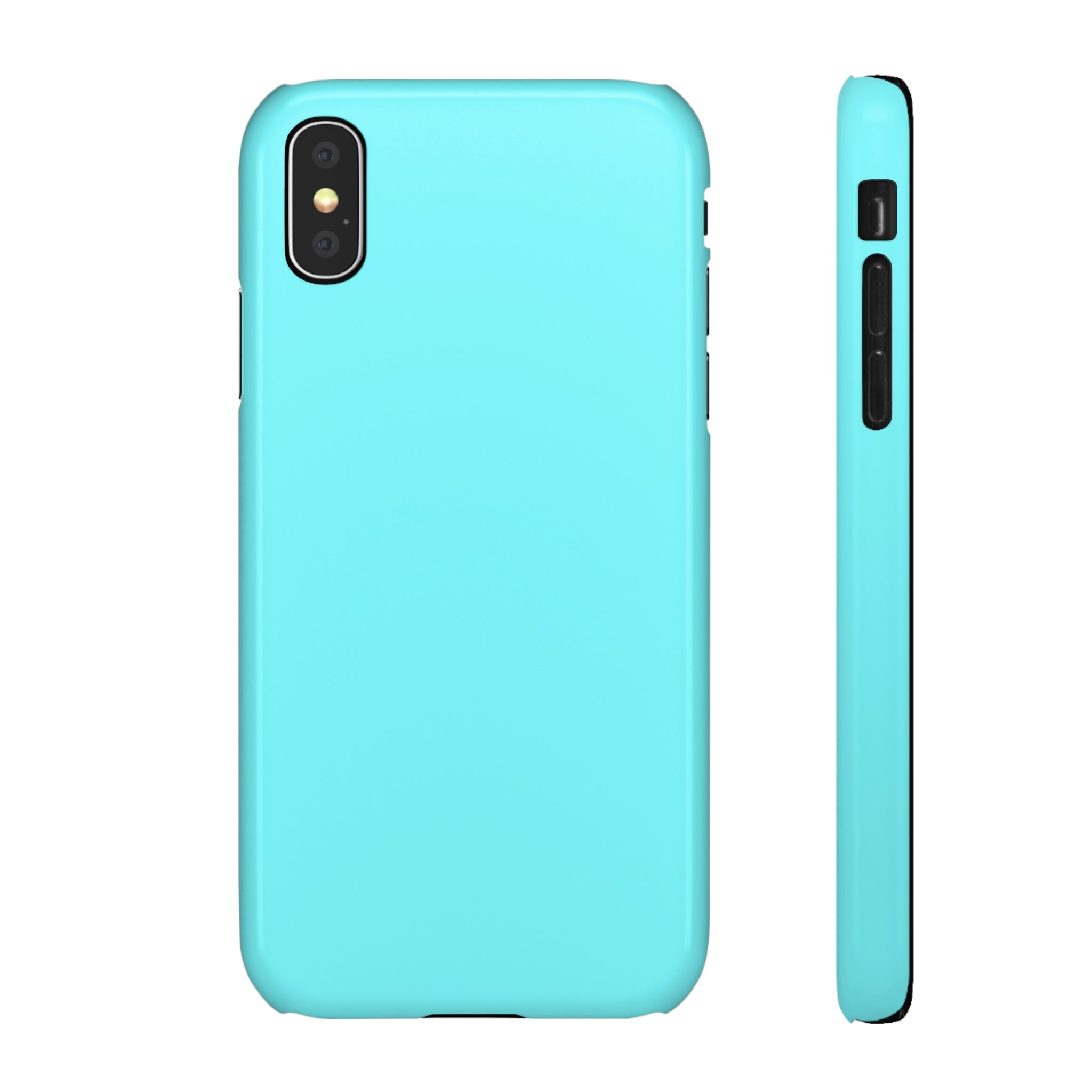 Electric Blue iPhone Case (Slim) iPhone X Glossy Phone Case