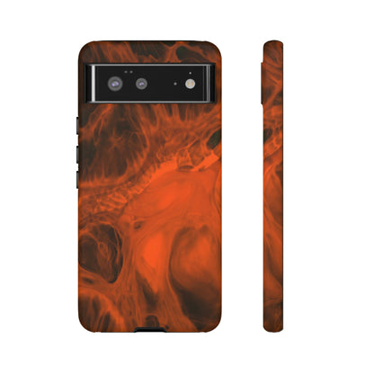 Red Flame Ink Art Android Case (Protective) Google Pixel 6 Matte Phone Case