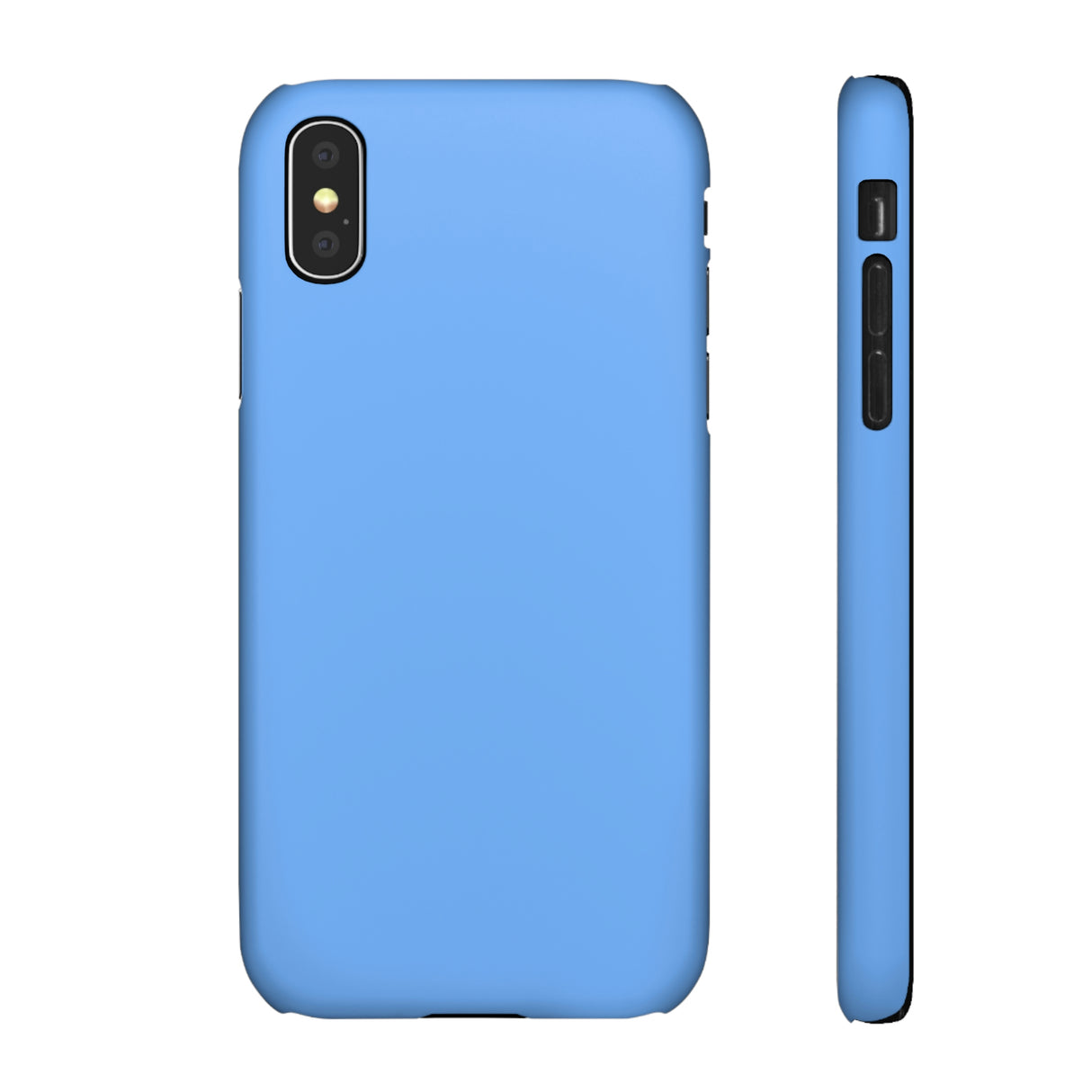 French Sky Blue iPhone Case (Slim) iPhone X Matte Phone Case