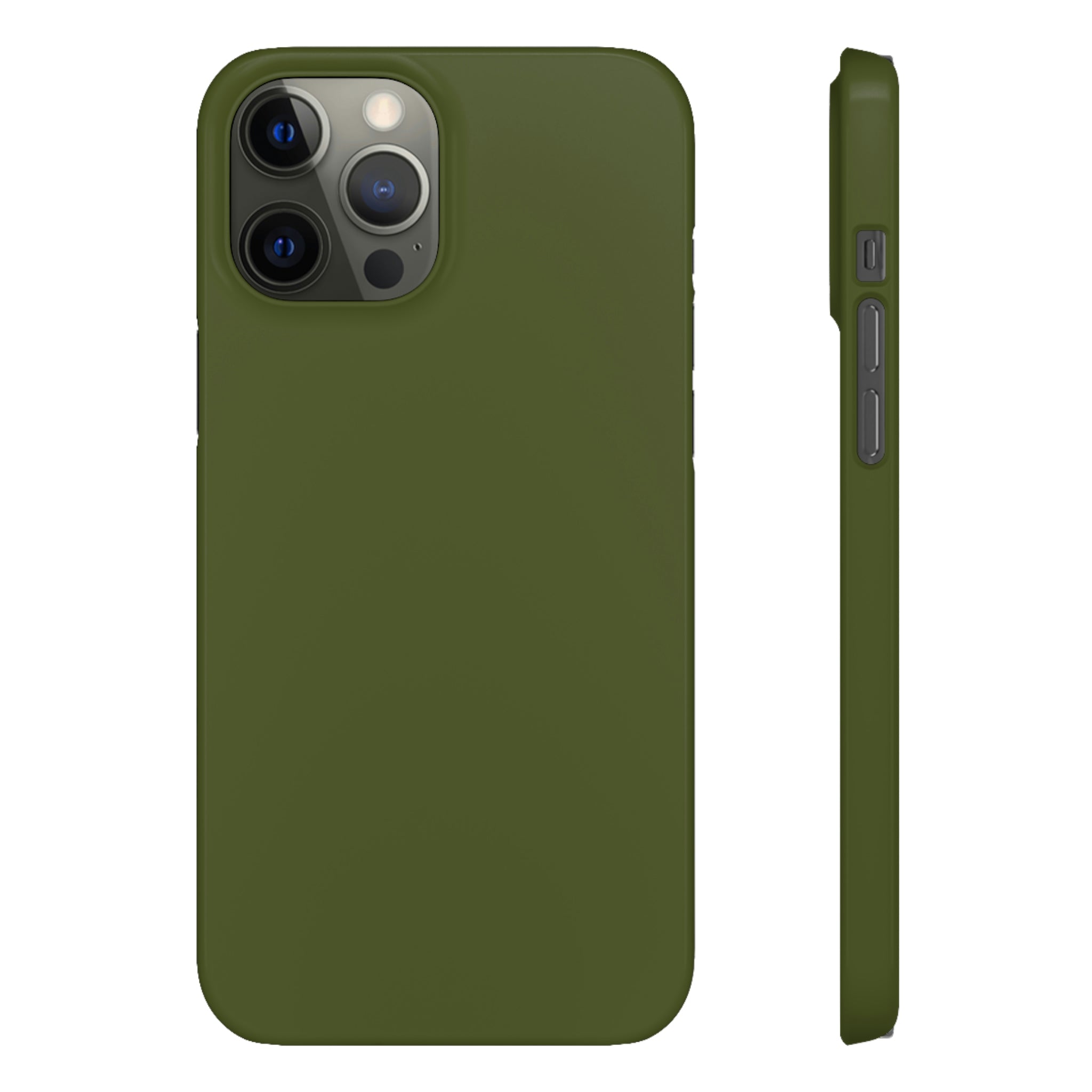 Army Green iPhone Case (Slim) iPhone 12 Pro Max Glossy Phone Case