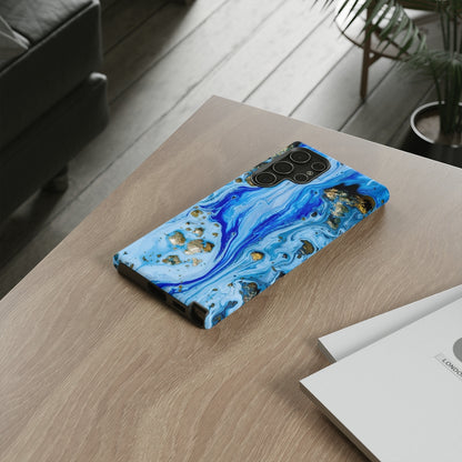 Blue Ice Ink Art Android Case (Protective) Phone Case