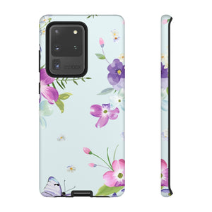 Blooming Flowers and Butterflies Samsung Case (Protective) Samsung Galaxy S20 Ultra Matte Phone Case