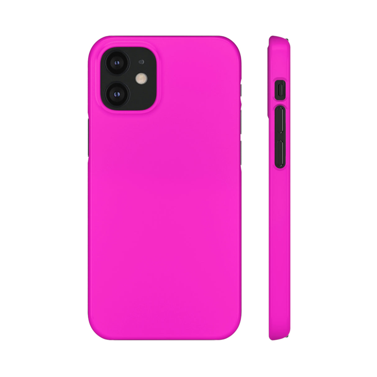 Hot Magenta iPhone Case (Slim) iPhone 12 Mini Glossy Phone Case