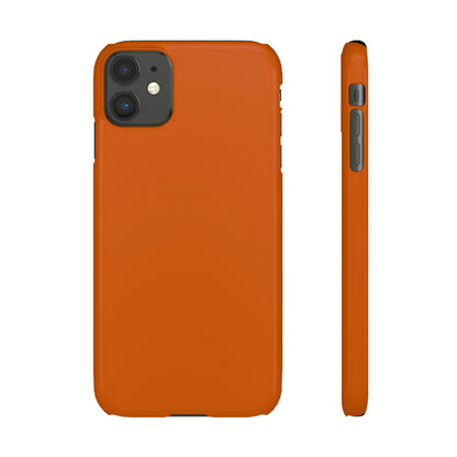 Burnt Orange iPhone Case (Slim) iPhone 11 Glossy Phone Case