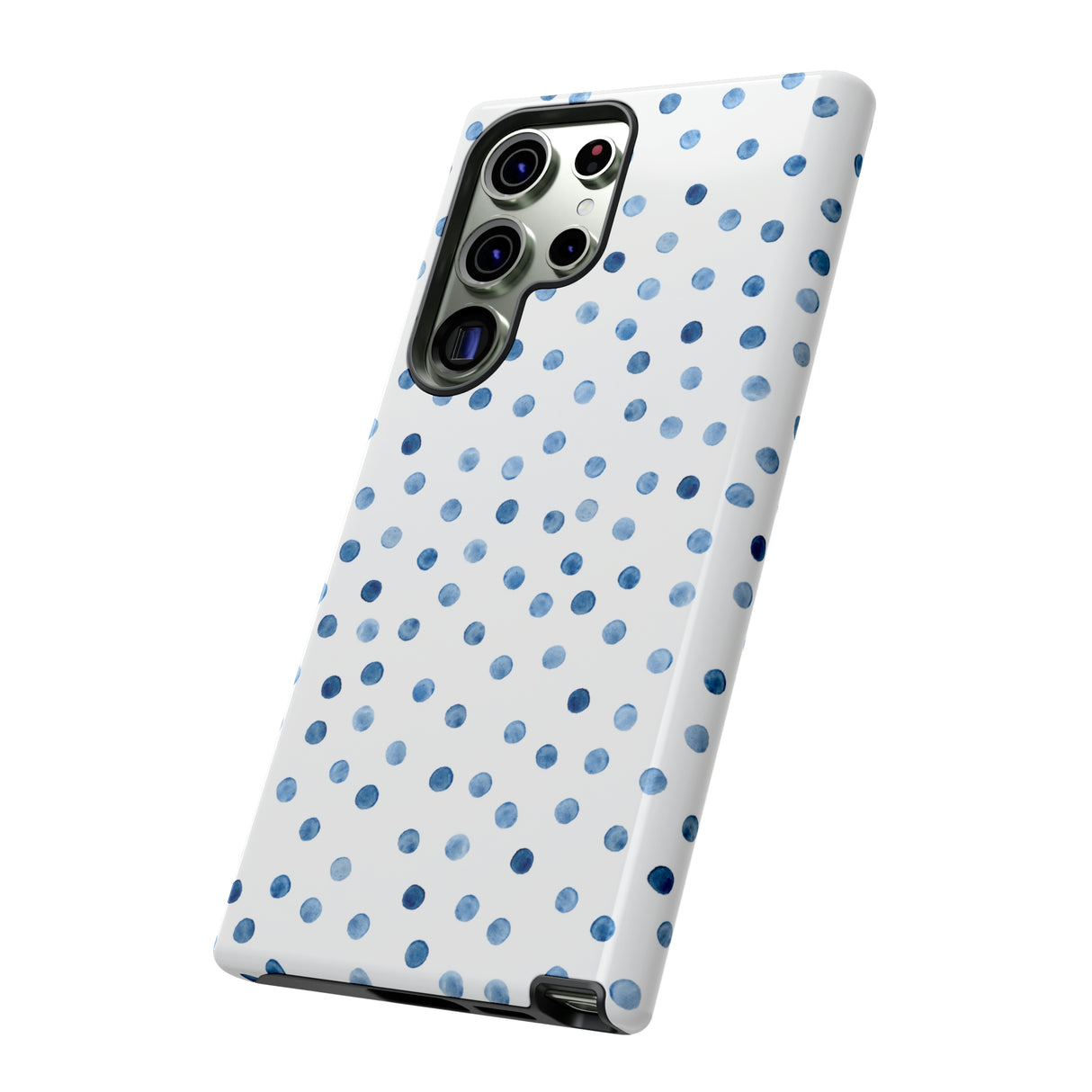 Blue Dots Pattern Android Case (Protective) Phone Case