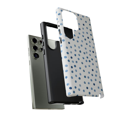 Blue Dots Pattern Android Case (Protective) Phone Case