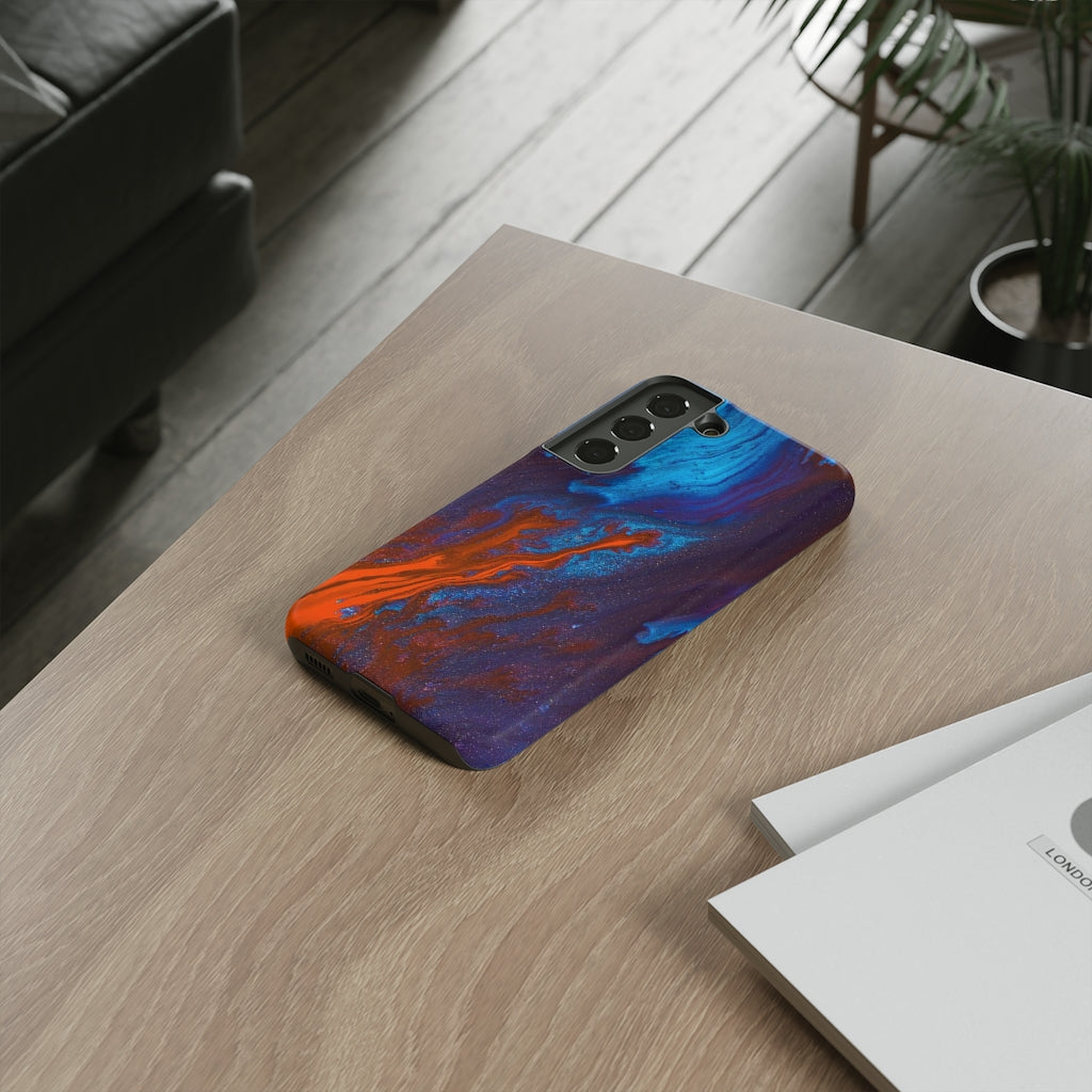 Orange Flame Ink Art Android Case (Protective) Phone Case