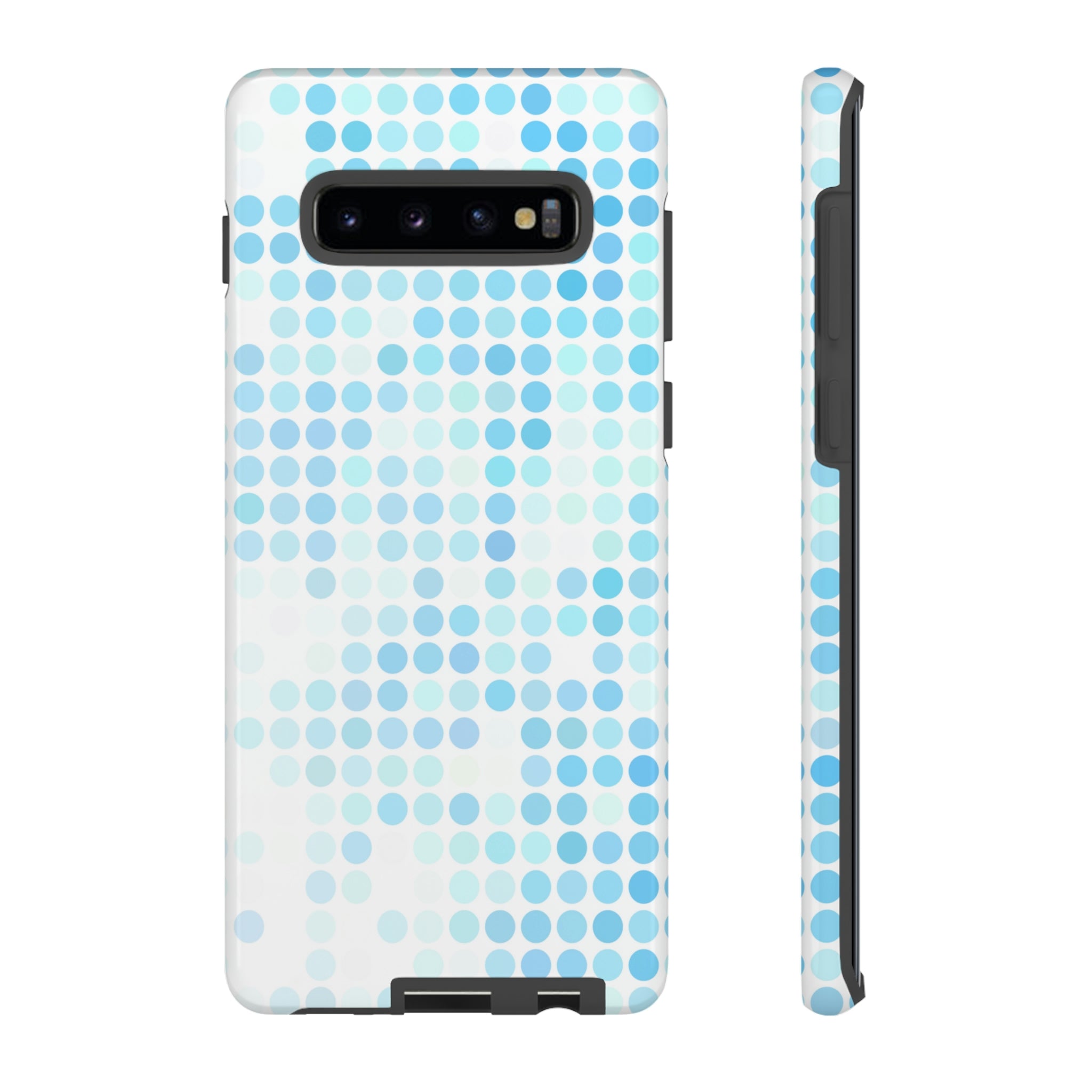 Blue Pixels Android Case (Protective) Samsung Galaxy S10 Plus Glossy Phone Case