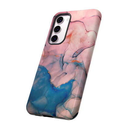 Pink Alcohol ink Marble Android Case (Protective) Phone Case