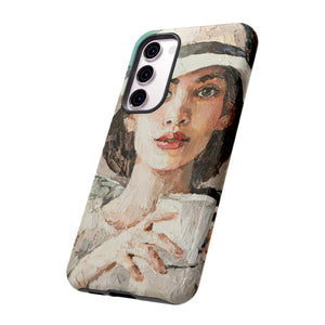 Lady White Hat Android Case (Protective) Phone Case