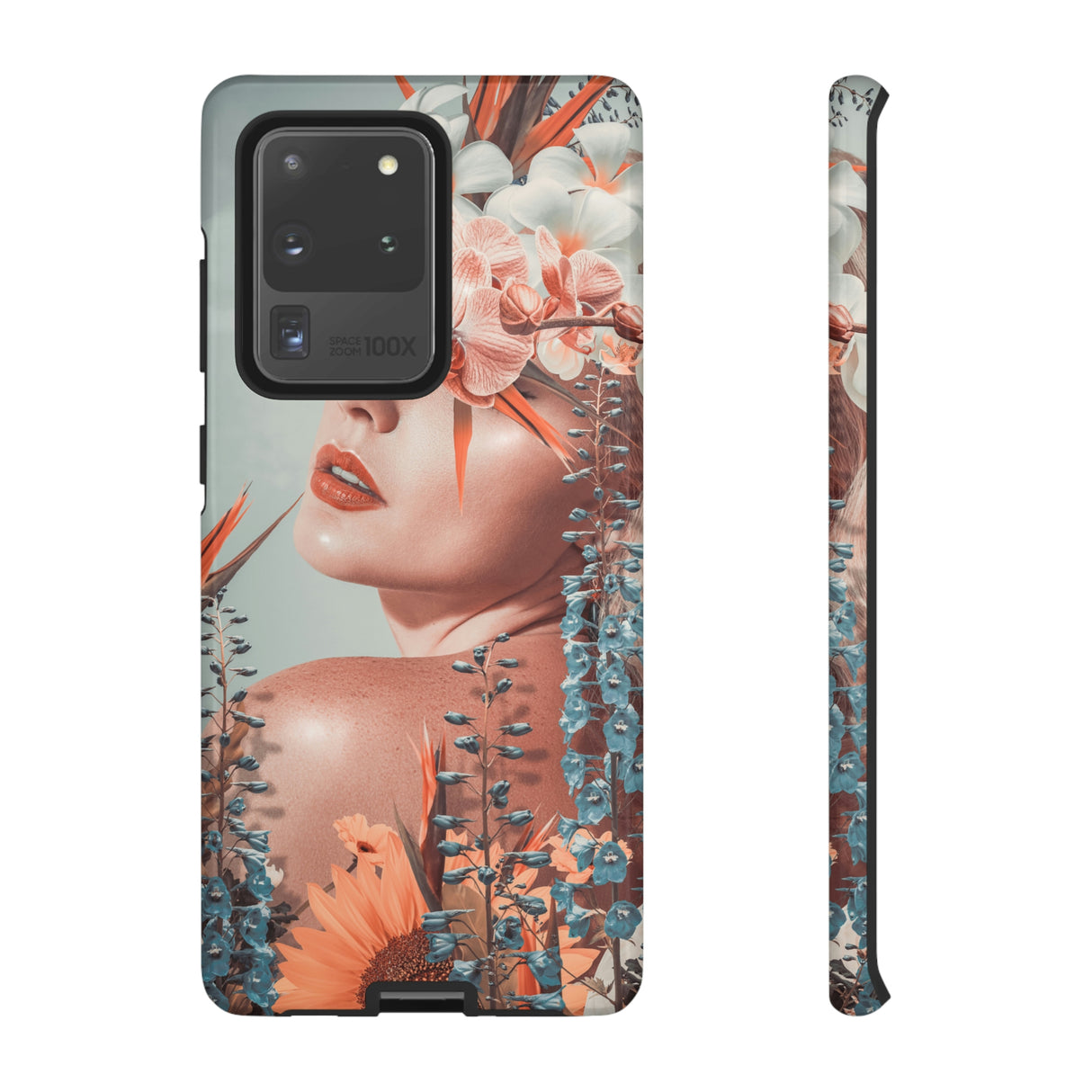 Contemporary Flowers Android Case (Protective) Samsung Galaxy S20 Ultra Glossy Phone Case