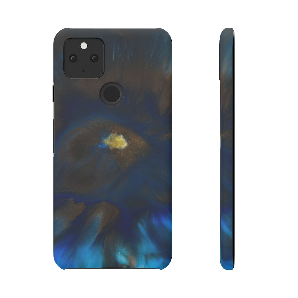 Space Galaxy Ink Art Android Case (Slim) Google Pixel 5 Matte Phone Case