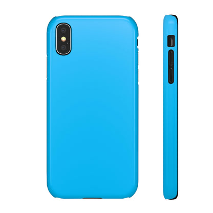 Deep Sky Blue iPhone Case (Slim) iPhone X Glossy Phone Case