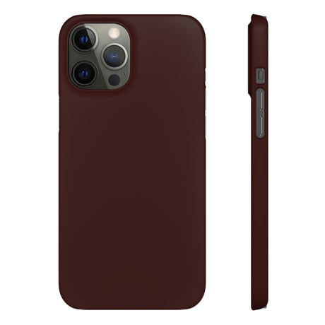 Dark Sienna Purple iPhone Case (Slim) iPhone 12 Pro Max Matte Phone Case