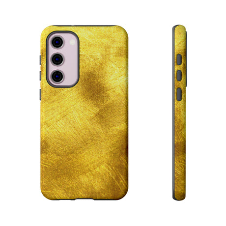 Gold Texture Android Case (Protective) Samsung Galaxy S23 Plus Glossy Phone Case