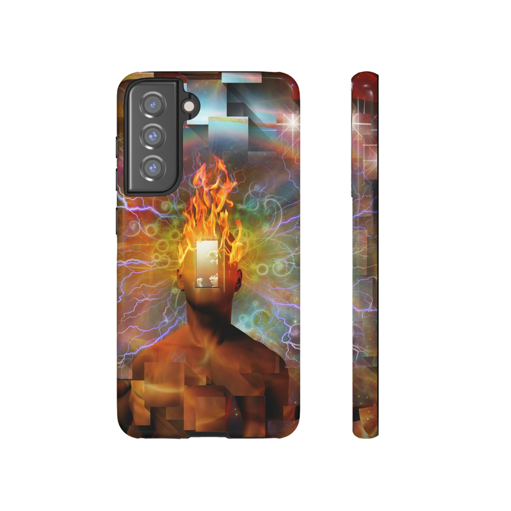 Burning Mind Android Case (Protective) Samsung Galaxy S21 FE Glossy Phone Case