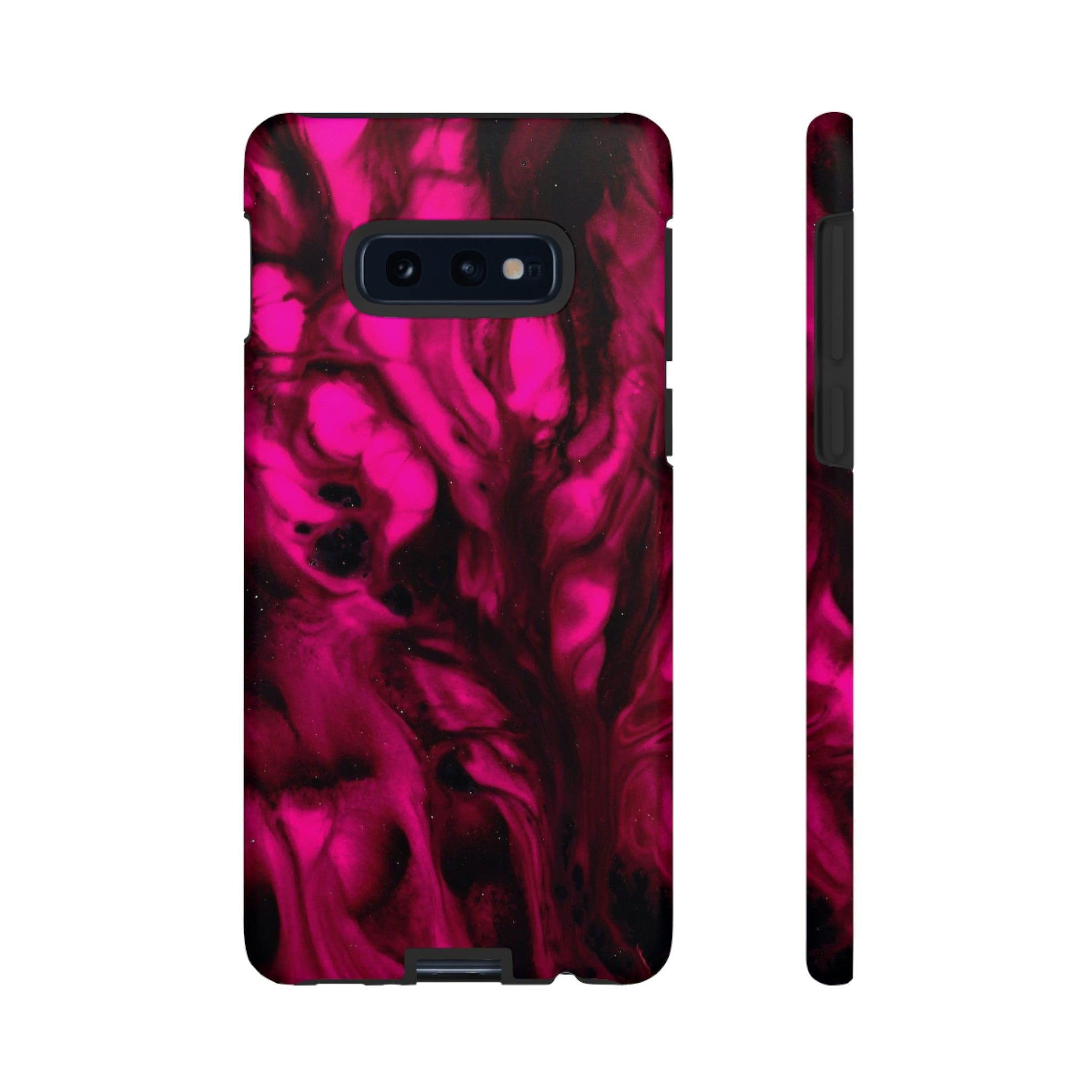 Bright Pink Ink Art Android Case (Protective) Samsung Galaxy S10E Matte Phone Case