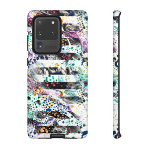 Abstract Green Purple Android Case (Protective) Samsung Galaxy S20 Ultra Matte Phone Case