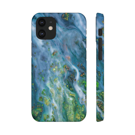 Forest Mist Ink Art iPhone Case (Slim) iPhone 12 Mini Glossy Phone Case