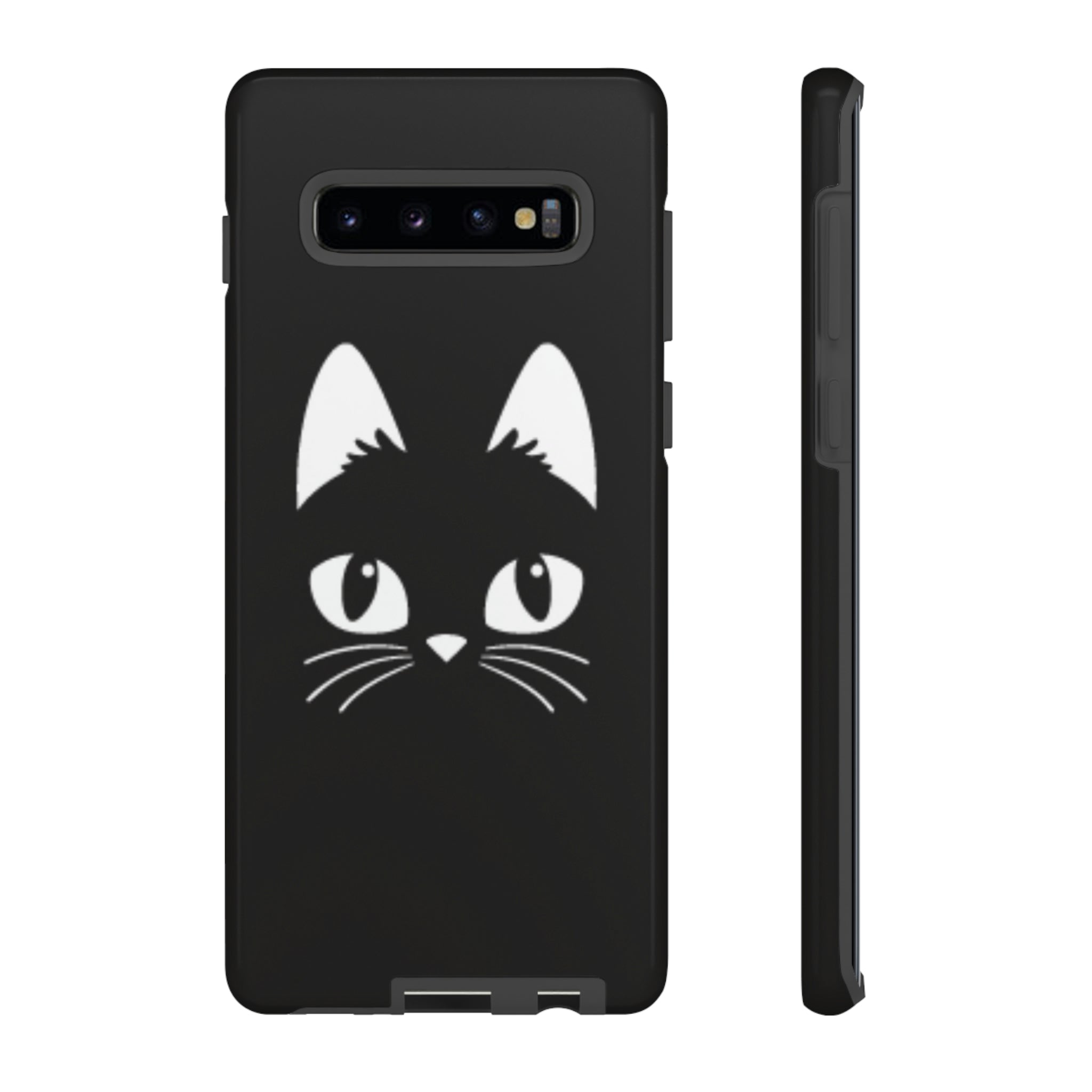 Cat Icon Android Case (Protective) Samsung Galaxy S10 Plus Glossy Phone Case