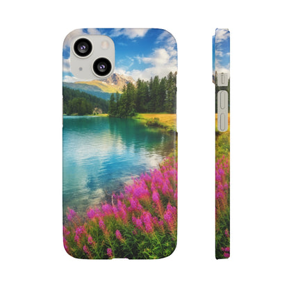 Fantastic Azure Alpine Lake Samsung/iPhone (Slim) Phone Case