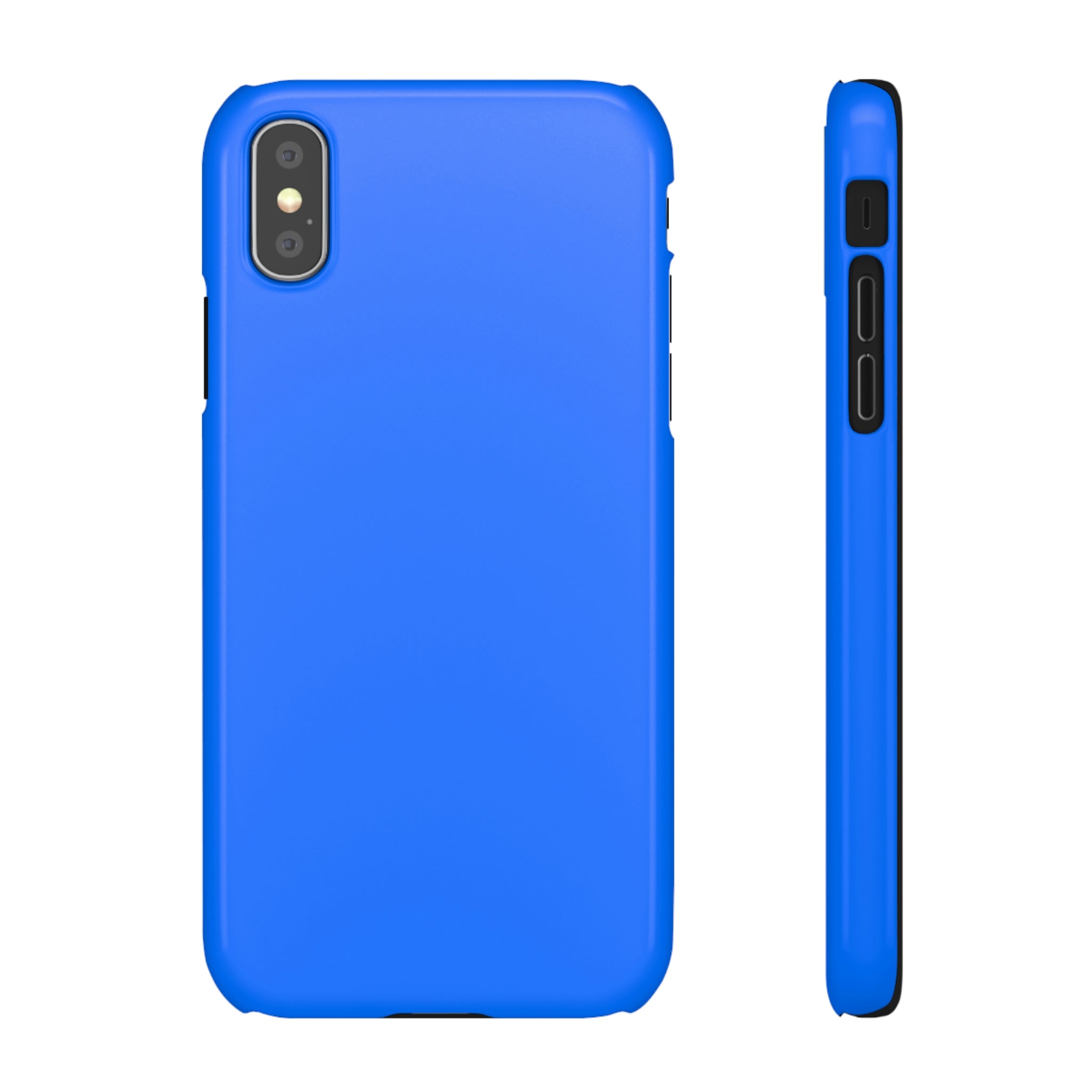 Brandeis Blue iPhone Case (Slim) iPhone XS Glossy Phone Case